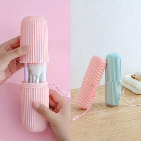 1pc Portable Travel Toothbrush Storage Container Box Gargle Cup