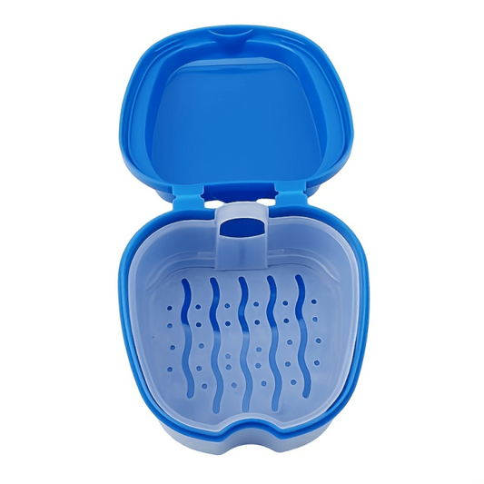 Denture Braces Bath Case Cup Box Holder - False Teeth Storage