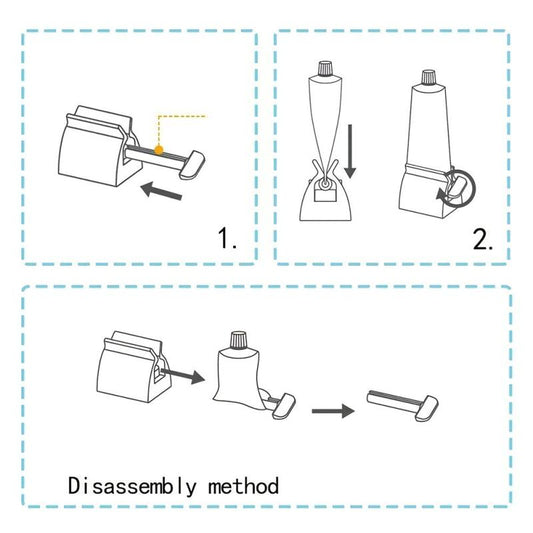 Metal Toothpaste Tube Squeezer Stainless Steel