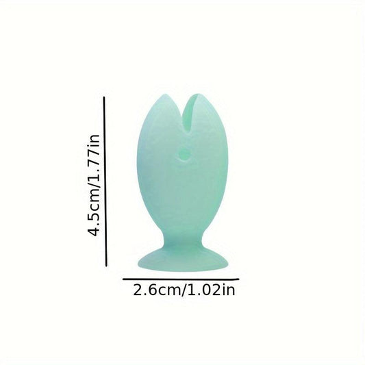 Fish Shaped Silicone Toothbrush Holder Mini Toothbrush Stand