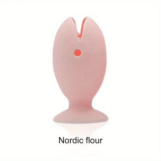 Fish Shape Silicone Toothbrush Cover Cap Stand Portable Travel Suction Cup