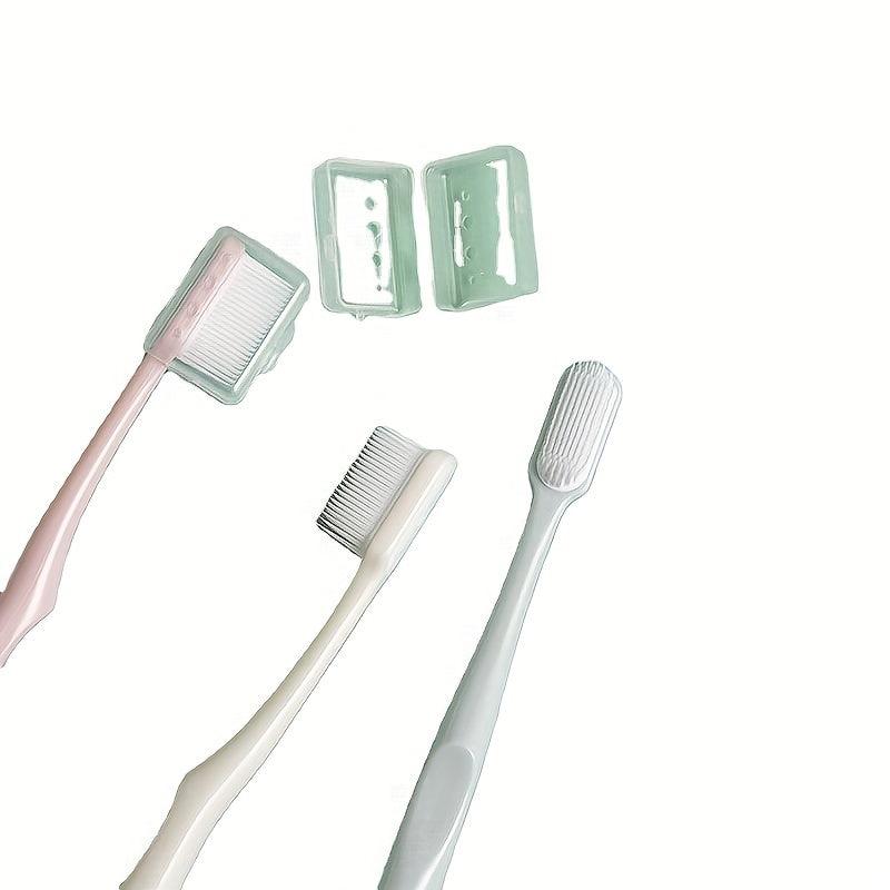 3-Pack Extra Soft Bristle Manual Toothbrushes for Sensitive Teeth Gums