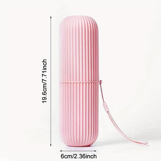 Travel Toothbrush Cup Holder Storage Case Organizer