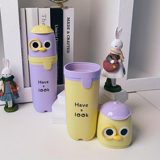 1pc Cartoon Travel Toothbrush Storage Container Box
