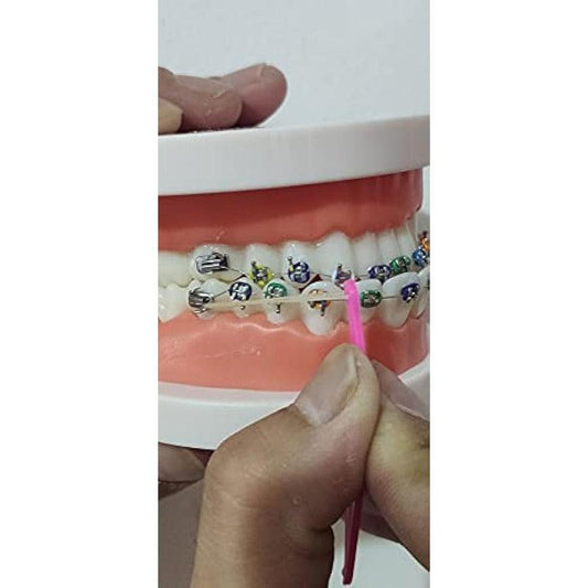 15pcs Dental Rubber Bands Placers Disposable For Braces