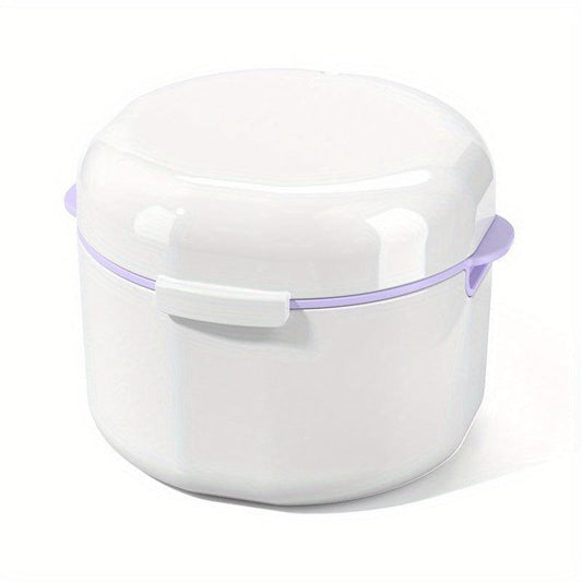 Portable Denture Box for Invisible Brace Storage & Teeth Correction