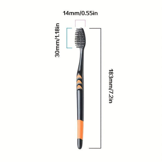 10 Pc Bamboo Charcoal Toothbrush Family Pack