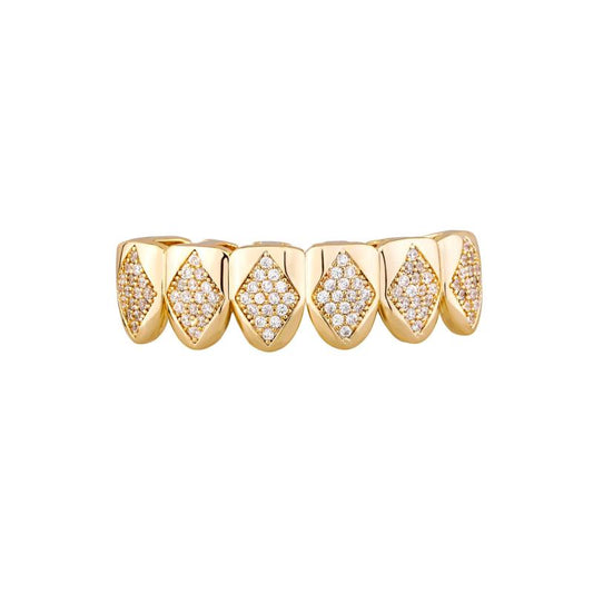Iced Out Teeth Grillz for Hip Hop & Halloween