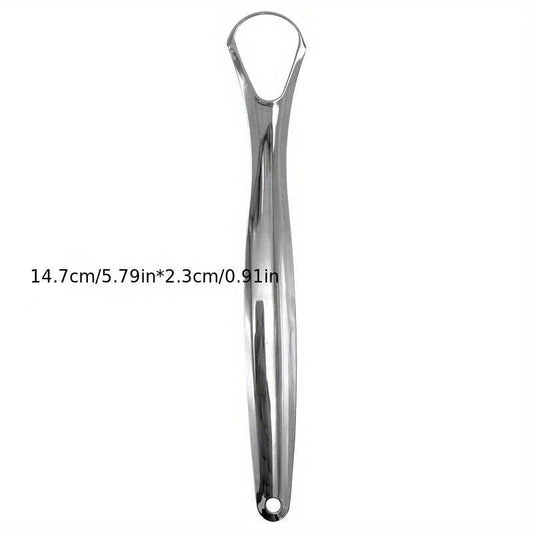 Tongue Scraper Reduce Bad Breath Oral Care Stainless Steel Cleaners