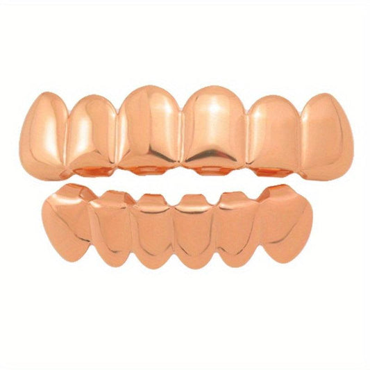Iced Out Teeth Grillz Top And Bottom, Halloween Jewelry Gift