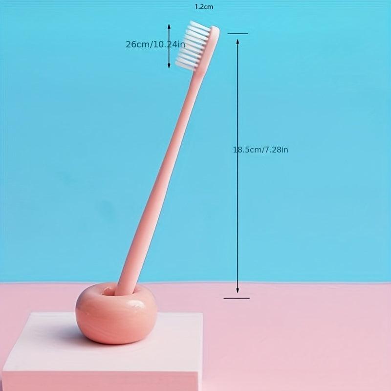 10pcs Macaron Travel Toothbrush Ice Cream Soft Bristle