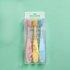10pcs Macaron Travel Toothbrush Ice Cream Soft Bristle