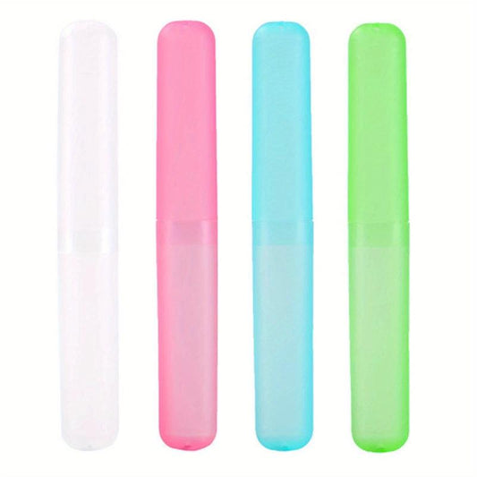 4pcs Toothbrush Storage Case Portable Travel Toothbrush Holder