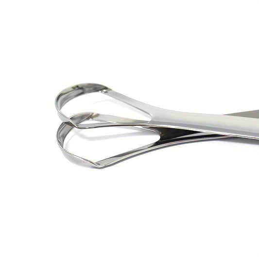 Stainless Steel Tongue Scraper for Oral Care, Reduce Bad Breath, Adults