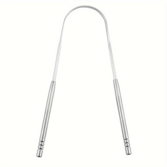 1pc Stainless Steel Tongue Scraper for Oral Care