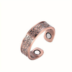 Copper Magnetic Ring for Men Women Adjustable Finger Ring