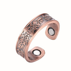 Copper Magnetic Ring for Men Women Adjustable Finger Ring