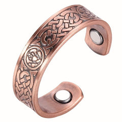 Copper Magnetic Ring for Men Women Adjustable Finger Ring