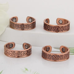 Copper Magnetic Ring for Men Women Adjustable Finger Ring
