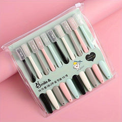 10pcs Travel Soft Manual Toothbrushes - Soft Bristles For Sensitive Teeth Gums