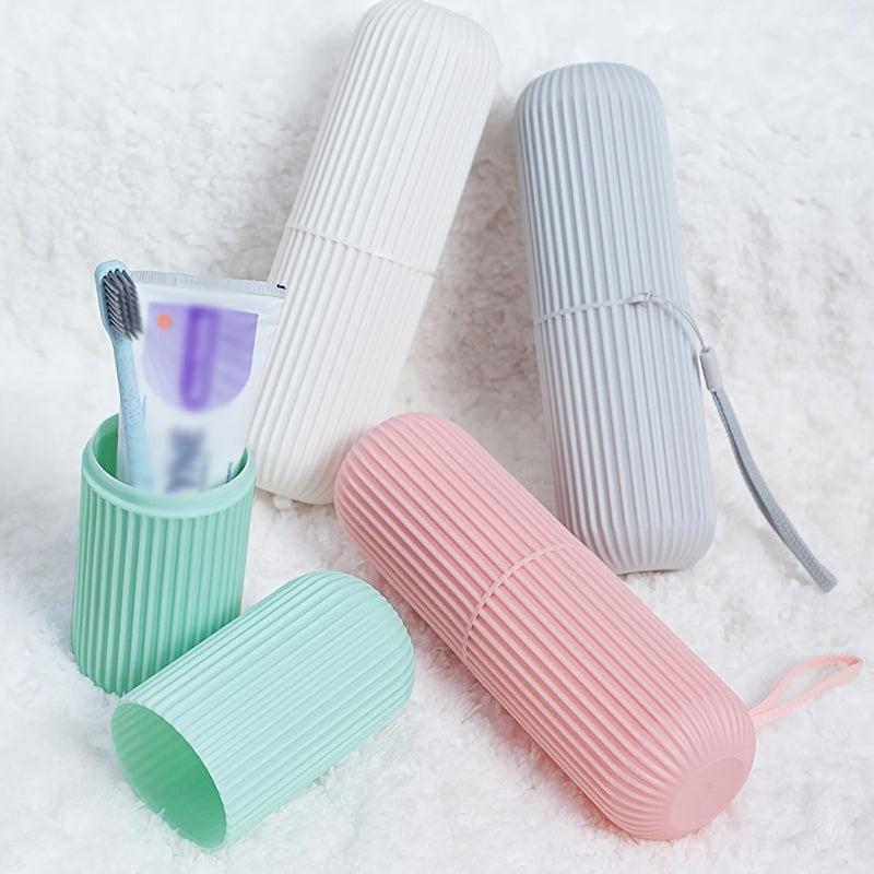 Portable Couple Toothbrush Box & Mouthwash Cup for Travel