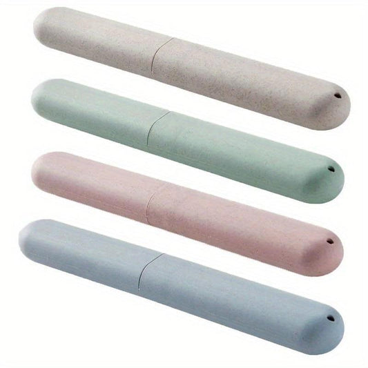 4pcs Toothbrush Storage Case Travel Cup Holder Camping Home School Business