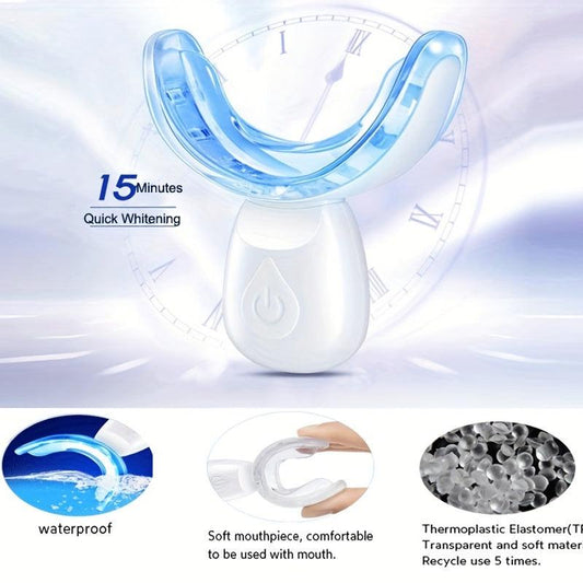 Wireless Teeth Whitening Kit w/ LED Light Accelerator