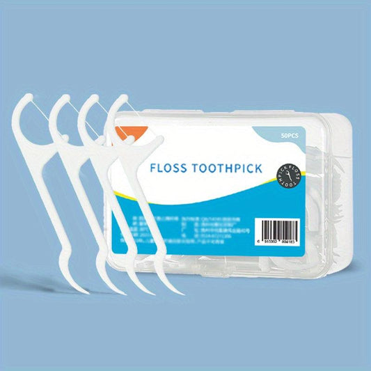 Disposable Floss Sticks 50-100pcs Teeth Cleaning Supplies