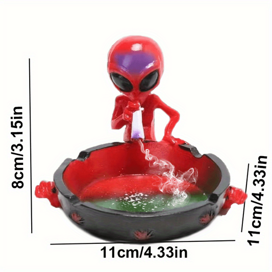Alien Style Resin Ashtray Portable Starry Sky Ash Tray Desktop Adornment