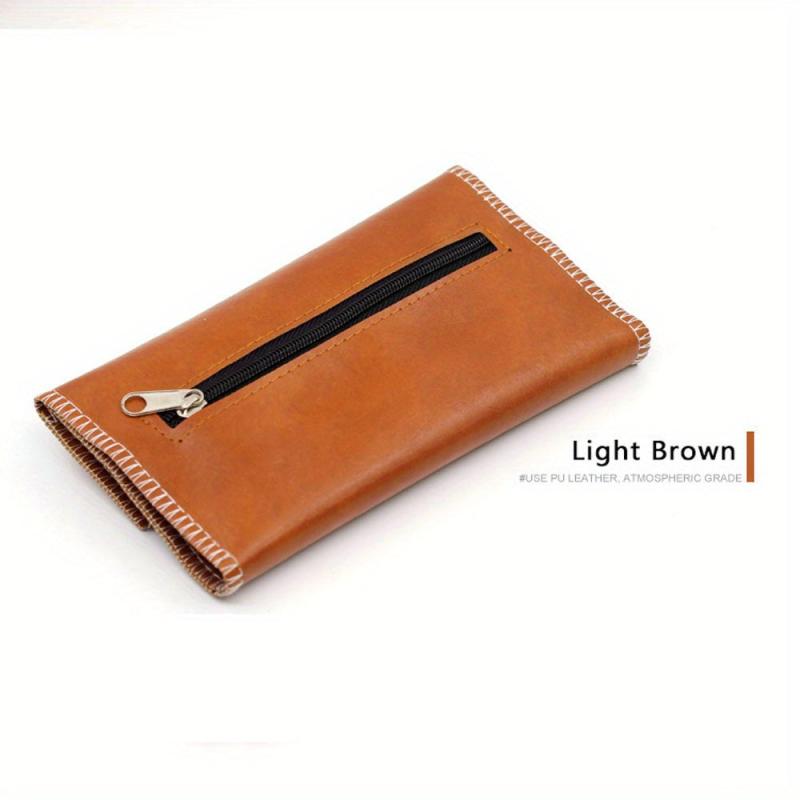 Hand Rolled Tobacco Bag Leather Tobacco Bag Portable Smoking Tool Storage Bag