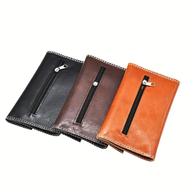 Hand Rolled Tobacco Bag Leather Tobacco Bag Portable Smoking Tool Storage Bag