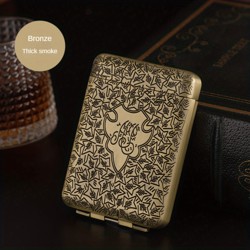 Metal Three Open Flip Cover Cigarette Case 16 Pack Protection