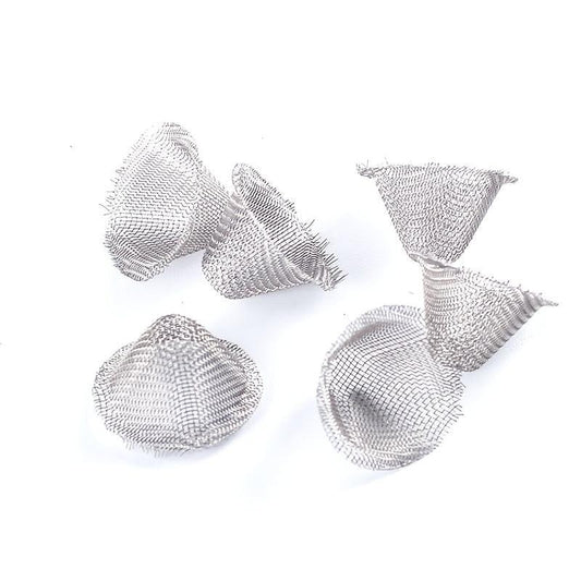20pcs Metal Filter Ball Stainless Steel Screen Pipes Tube Cap Filter Mesh