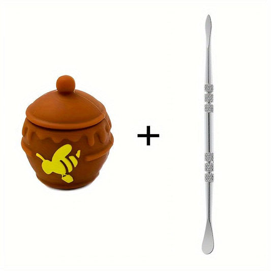 2pcs Portable Mini Container Set With Tube Spoon