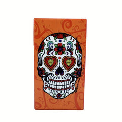 Skull Printed Acrylic Storage Case, Holds 20pcs, Anti-pressure, Waterproof