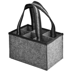 Felt Wine Tote Bag For 6 Bottles - Reusable Wine Bottle Carrier