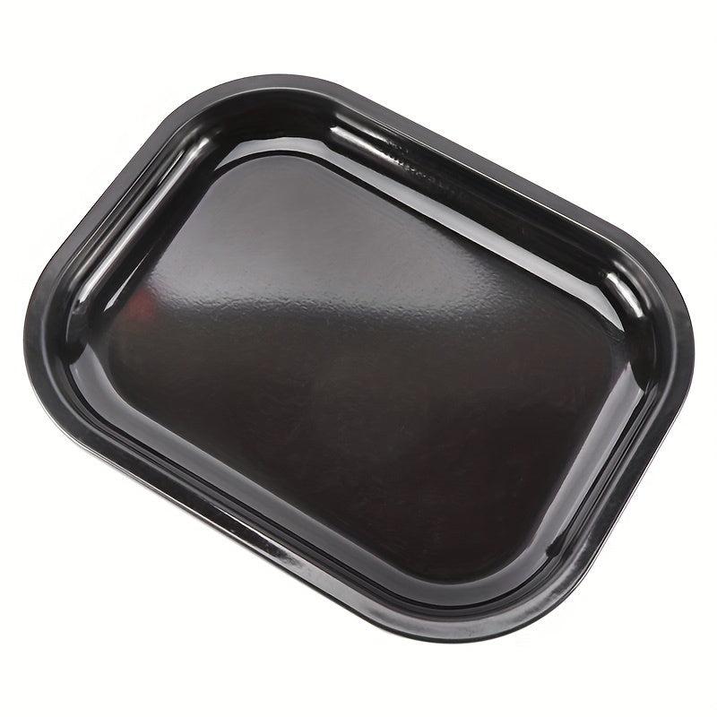 1pc Metal Rolling Tray Durable Wake Up Tray Fruit Plate Dessert Tray