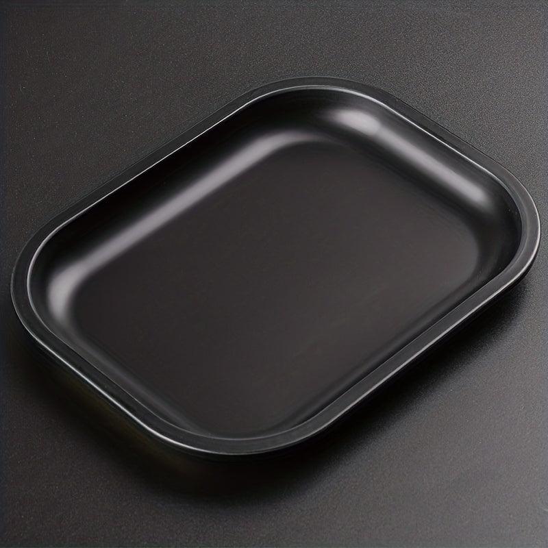 1pc Metal Rolling Tray Durable Wake Up Tray Fruit Plate Dessert Tray