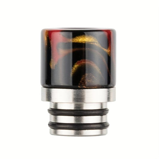 7pcs Metal Drip Tip 510 Resin Stainless Steel Nozzle Metal Rainbow Drip Tip