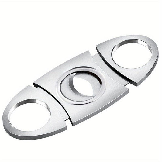 Stainless Steel Cigar Scissors V Cut Cutter 22mm Guillotine