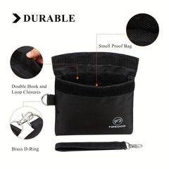 Smoke Smell Proof Bag Carbon Lined Tobacco Pouch for Herb Storage