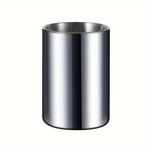 1pc Stainless Steel Car Ashtray Funnel Anti-flying Ashtray Home Decor