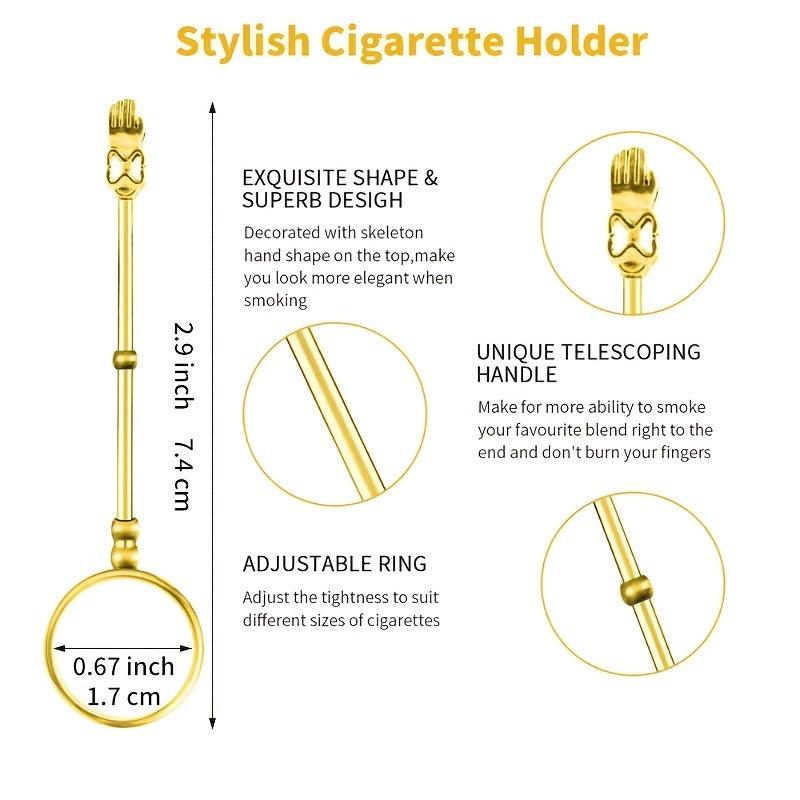 Portable Metal Cigarette Ring & Finger Rack