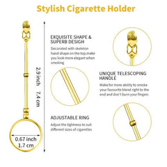 Portable Metal Cigarette Ring & Finger Rack