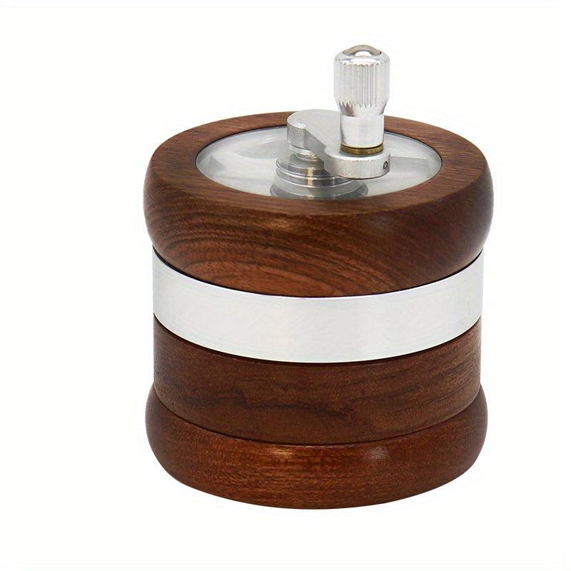 4-layer Wooden Spice Grinder Metal Kitchen Crusher Smok
