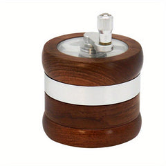 4-layer Wooden Spice Grinder Metal Kitchen Crusher Smok
