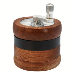 4-layer Wooden Spice Grinder Metal Kitchen Crusher Smok