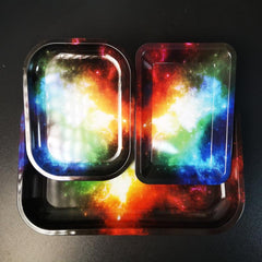Metal Halloween Camouflage Starry Sky Rolling Tray