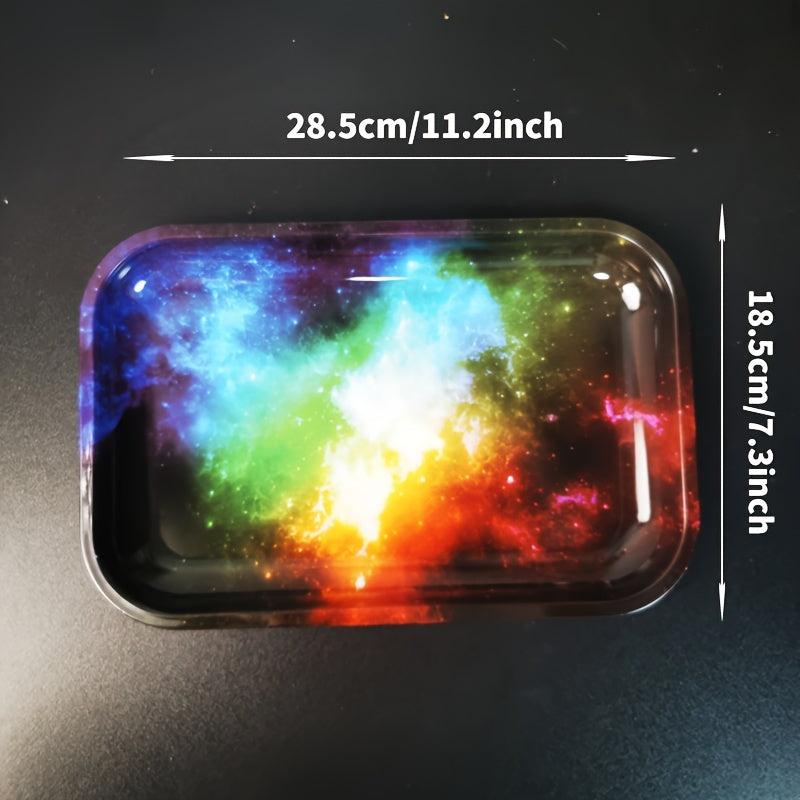 Metal Halloween Camouflage Starry Sky Rolling Tray
