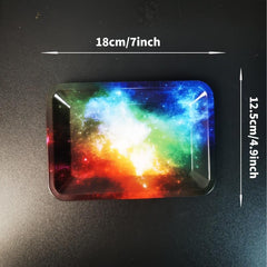 Metal Halloween Camouflage Starry Sky Rolling Tray